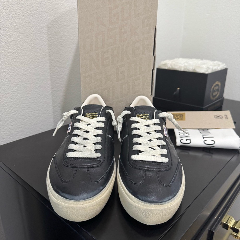 Golden Goose Soul Star Sneaker Leather Black 45 - Picture 2 of 7